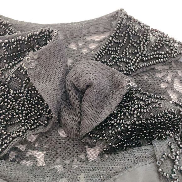 Hand Beaded 90’s Halter Neck Crop Top - Picture 5 of 10